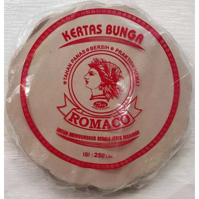 Kertas Minyak/Kertas Bungkus Nasi Bentuk Bunga 150 lembar