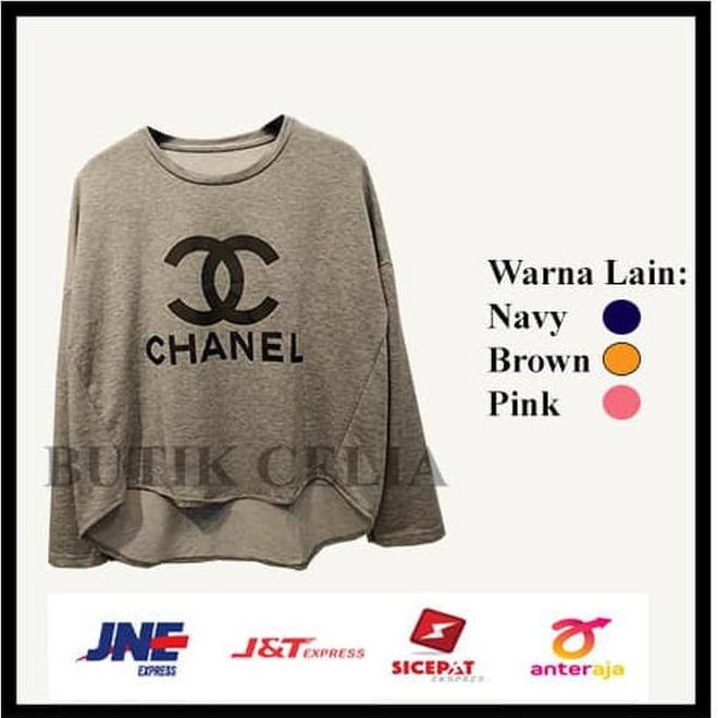 baju  sweater wanita  chanel  Shopee Indonesia  baju  sweater wanita  chanel  Shopee Indonesia