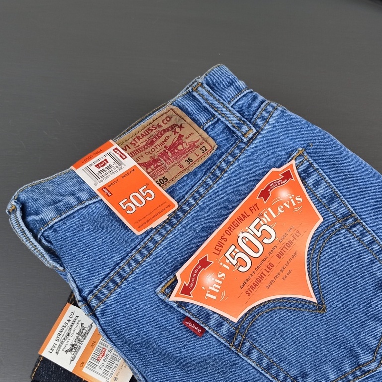 BIG SIZE Celana Panjang Jeans Pria  Jumbo Standar Levis 505 Original / Celana Panjang Pria Standar