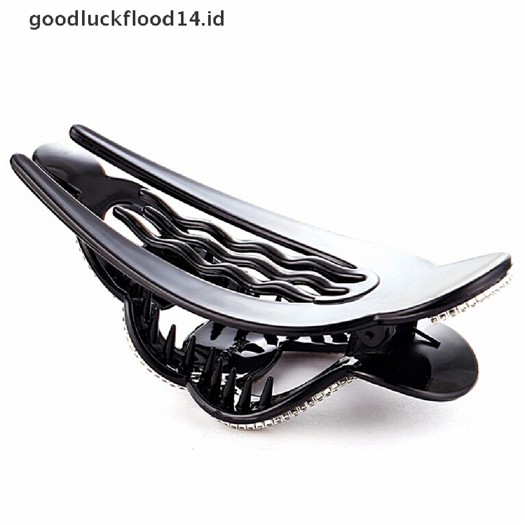 [OOID] Elegant Full Crystal Women Hair Clip Hairpin Rhinestone Clamp Claw Headwear ID