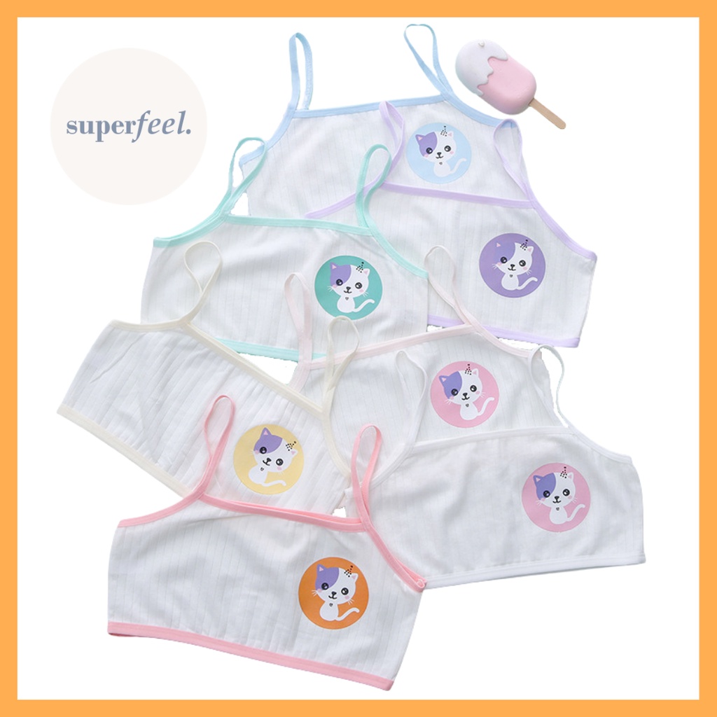 SFL MINISET KATUN BRA BH ANAK SEKOLAH KITTEN PEREMPUAN SD SMP MINI SET ANAK KECIL PUBERTAS TANPA BUS