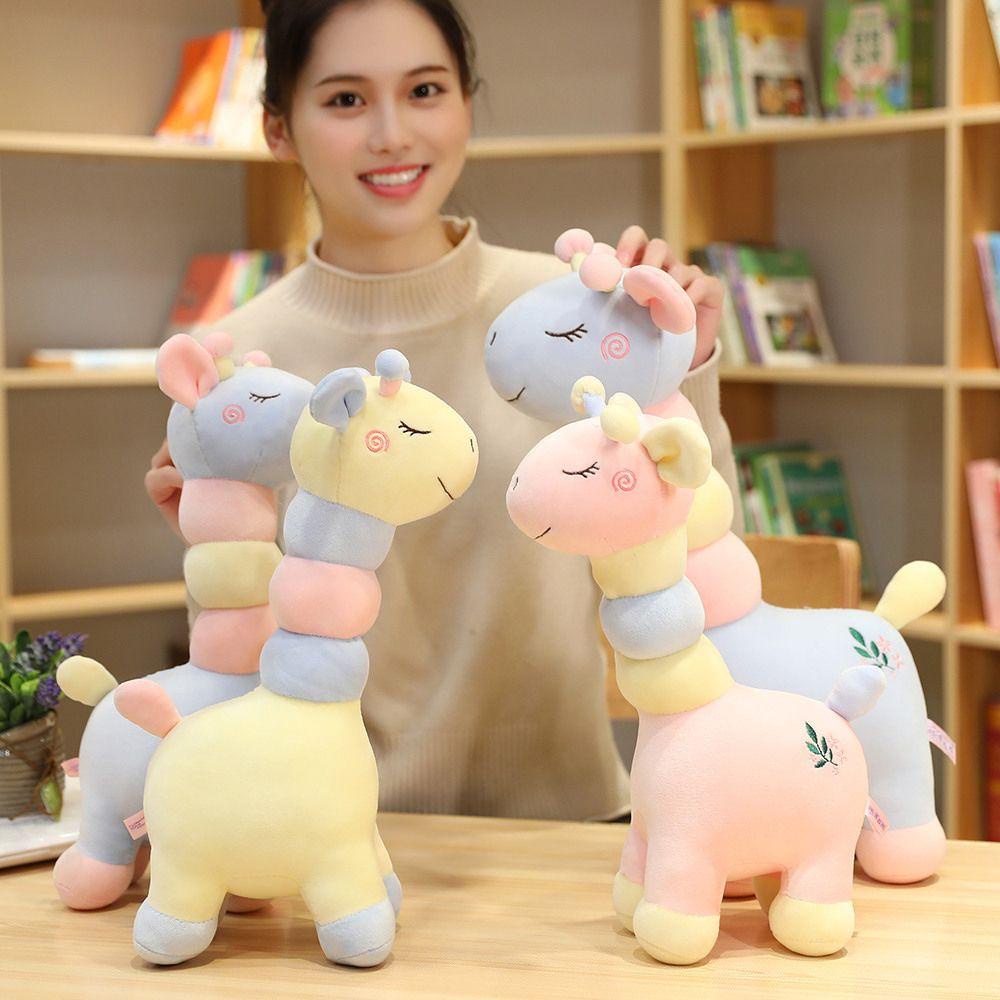 Quinton Giraffe Plush Toy Mainan Anak Anak Hadiah Boneka Plushie Boneka Binatang Boneka Kartun Dekorasi Rumah Jerapah Boneka Mainan