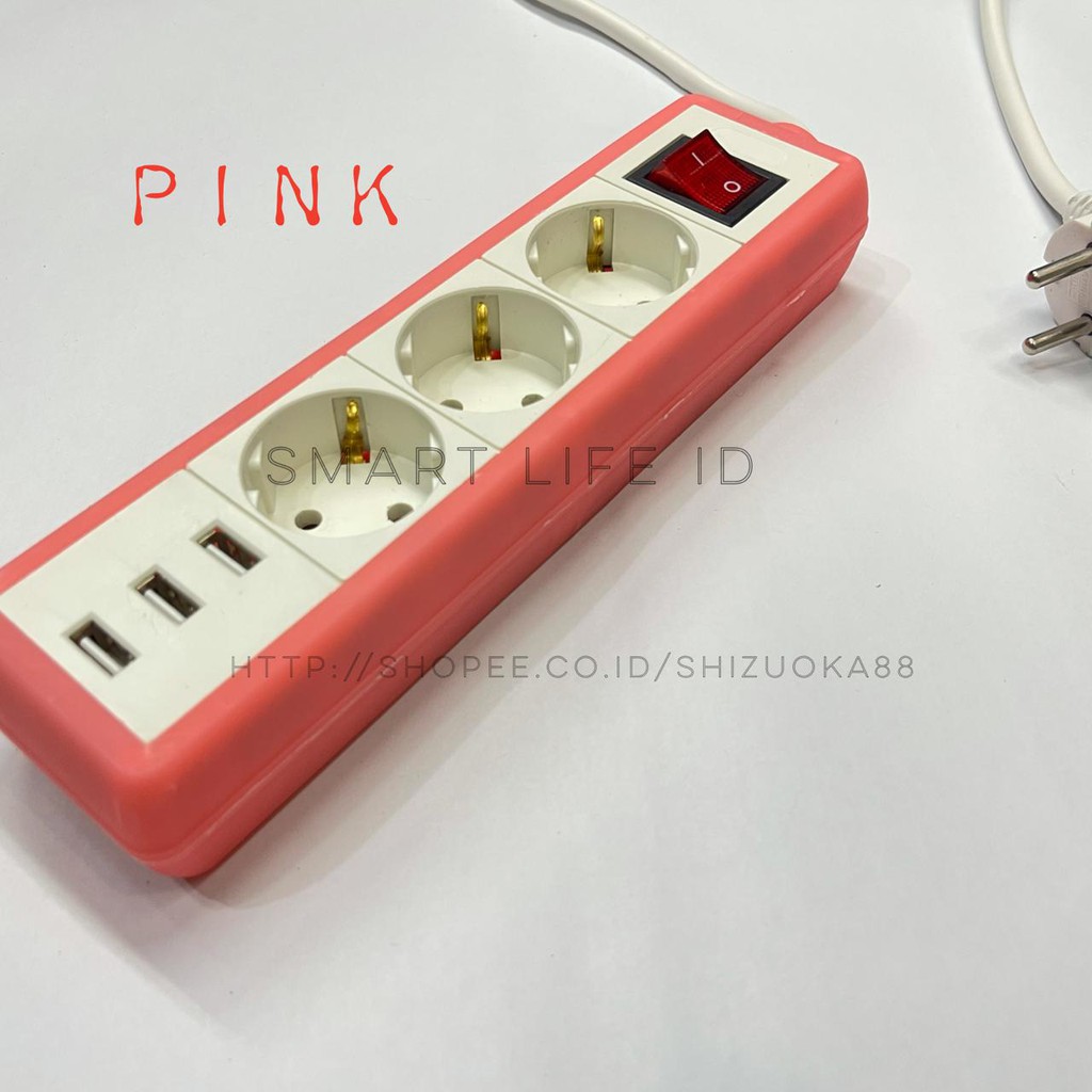 Stop Kontak Colokan Multiguna Multifungsi Kabel Power Socket High Quality Power KY PEN 3 USB PORT PK