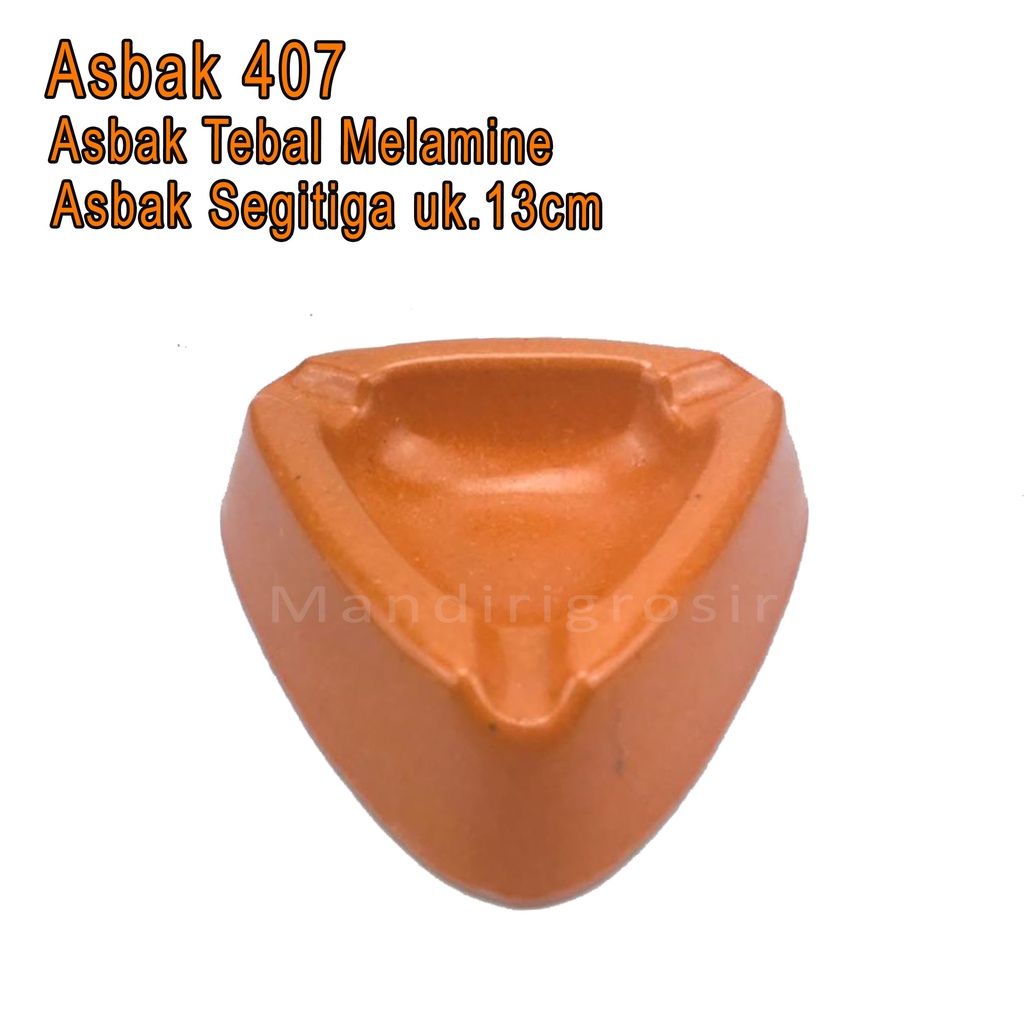 Asbak Melamine *Asbak 407 * Asbak Segitiga Tebal *uk.13cm