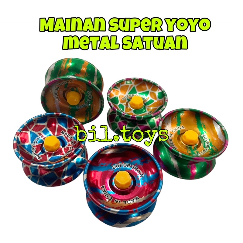 MAINAN ANAK SUPER YOYO METAL SATUAN MAINAN ANAK LAKI LAKI YOYO MURAH BAHAN METAL MAINAN YO-YO