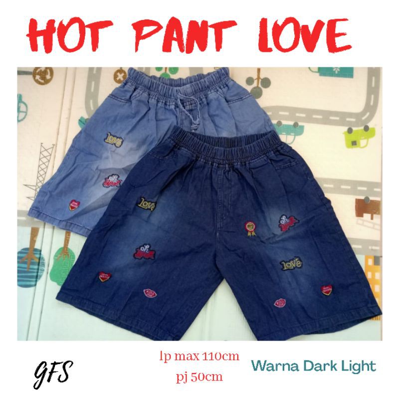 HOT PANTS JEANS | Celana Pendek jumbo lp 110cm