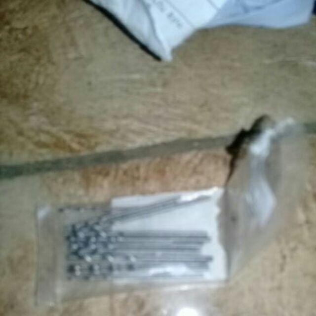 16pcs Mata Bor Elektrik Straight Shank Hss Ukuran 0.8-1.5mm