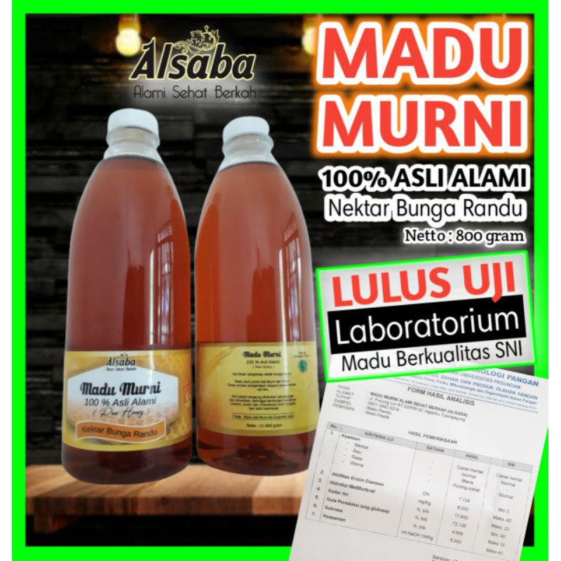 

MADU MURNI ASLI ALAMI dari Lebah Bunga RANDU | Raw Honey | Madu Asli | LULUS UJI LAB | ALSABA TJ