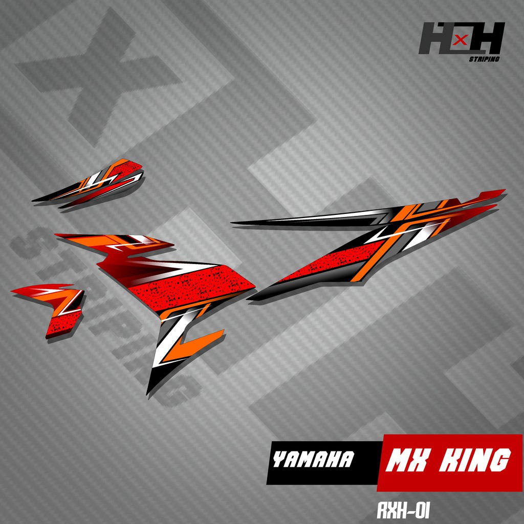 Stiker Striping MX KING 01 Desain Racing