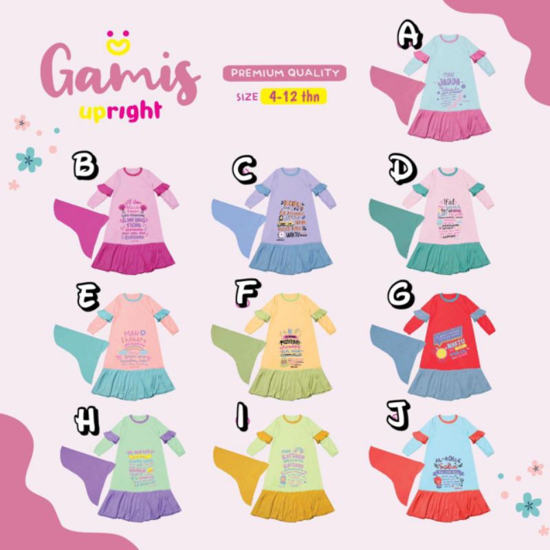 set gamis upright / gamis anak