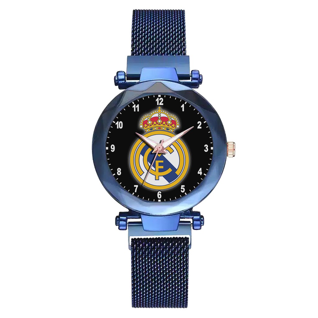 Jam Tangan Wanita Custom - REAL MADRID 2 Free Box &amp; Batre Cadangan