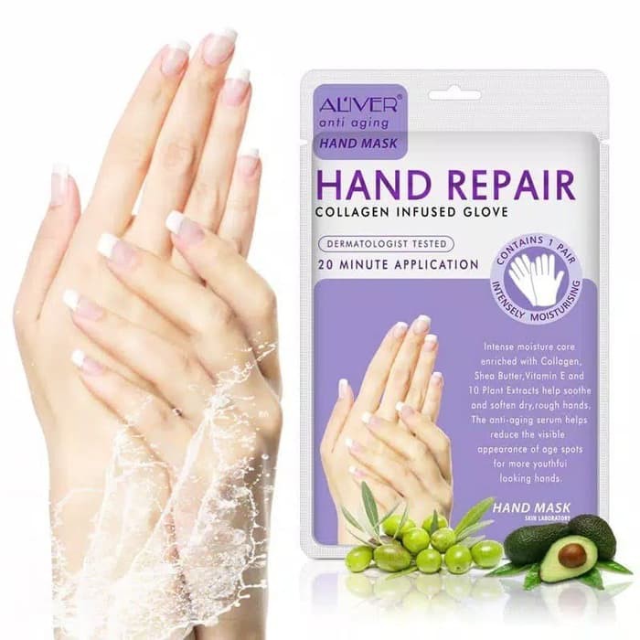 Hand Mask Exfoliating Removal Dead Skin Collagen Masker Tangan