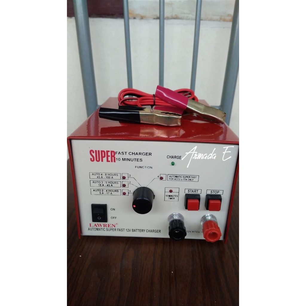 Promo Super Fast Charger AkiBisa Buat Cas Aki 12V 3A - 100A Limited