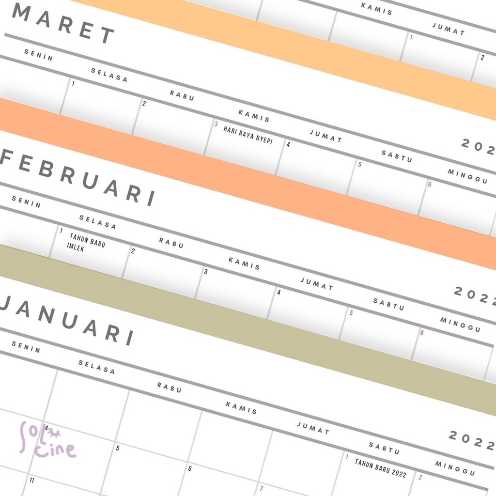 

Kalender Planner 2025 / 2026 - A4 (Libur Nasional)