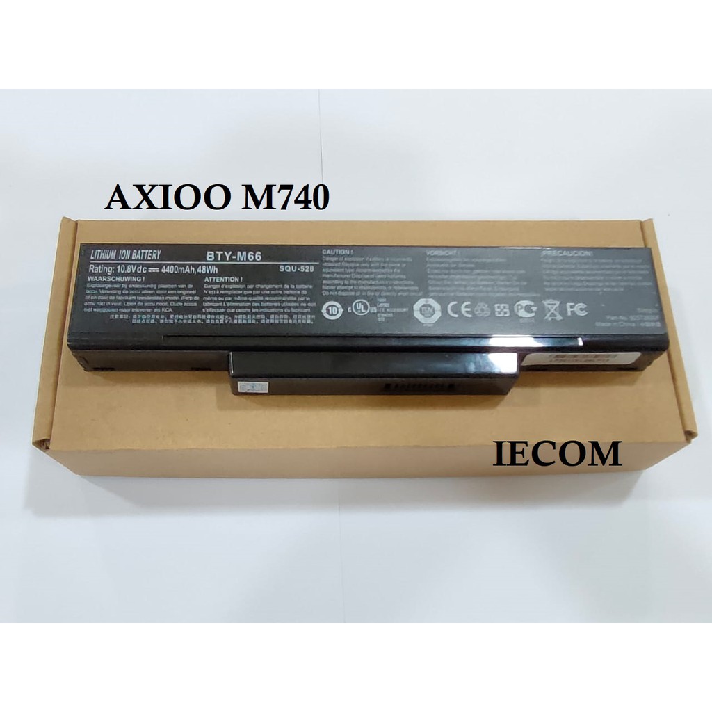 Original Baterai Laptop Axioo M740, M740BAT, M740BAT-3, M740BAT-6, M660NBAT-6, SQU-601,