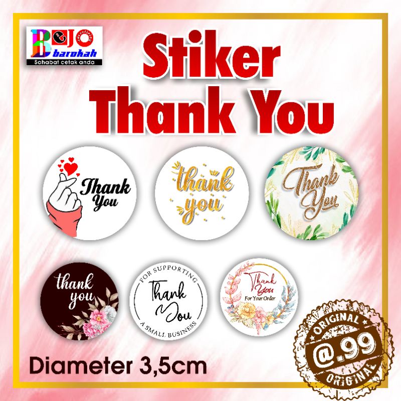 

stiker thank you