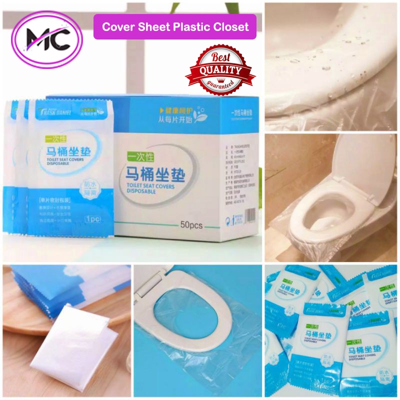 Alas Duduk Toilet Cover Plastik Travel Disposable Toilet Seat Covers Closet Portable Travel Tatakan Alas Kloset Murah Praktis