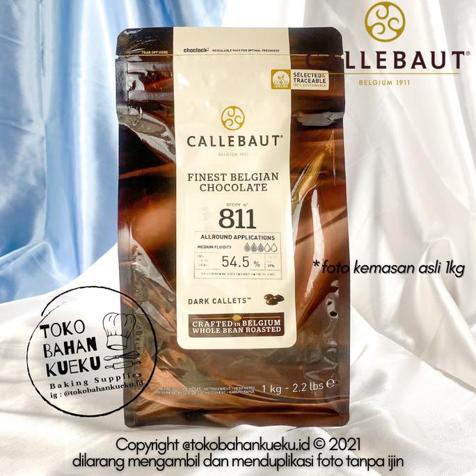 

BARRY CALLEBAUT Dark Chocolate Couverture Cokelat 811NV 54,5% 1 kg ---NEW---