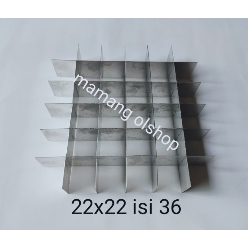 Sekat loyang brownies uk 22x22x4 isi 36