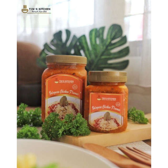 

Saus Chicken Bolognese TIN'S KITCHEN Bumbu Masak Instan Premium Praktis Enak Sehat Tanpa Pengawet Cita Rasa Resto 220gr