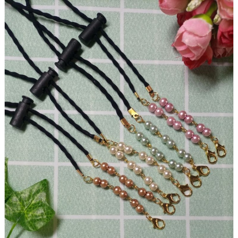 Konektor Masker Strap Masker Pengait Masker Kalung Masker Konektor Hijab 2 in 1 Tali Gantungan Maske