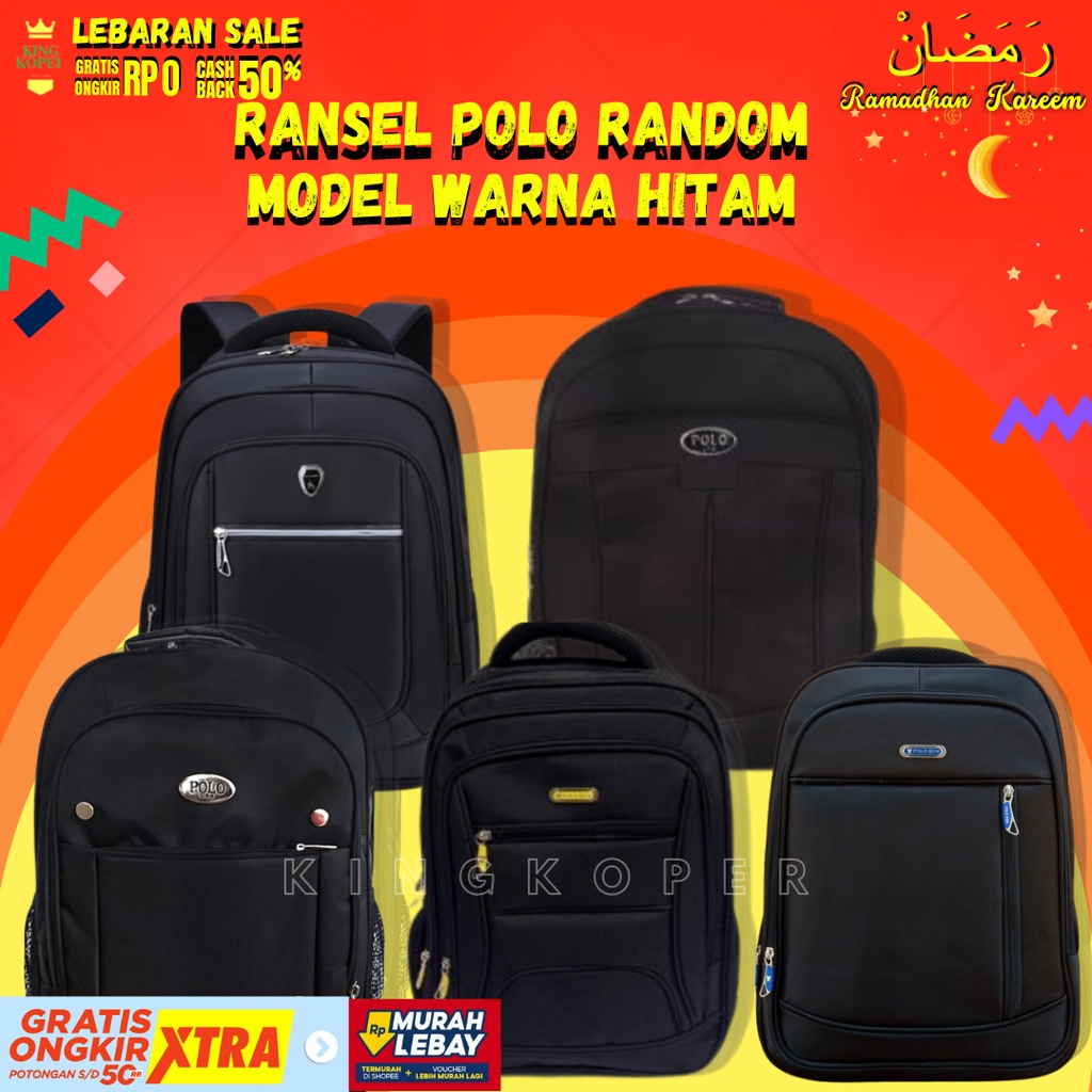 Tas Ransel Polo Original Import Big Size/Backpack/Tas pria/High Quality/Tas Wanita