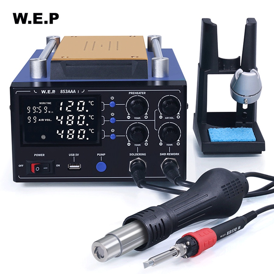 WEP 853AAA I 3-in-1 Screen Separator Soldering Station &amp; Blower Uap