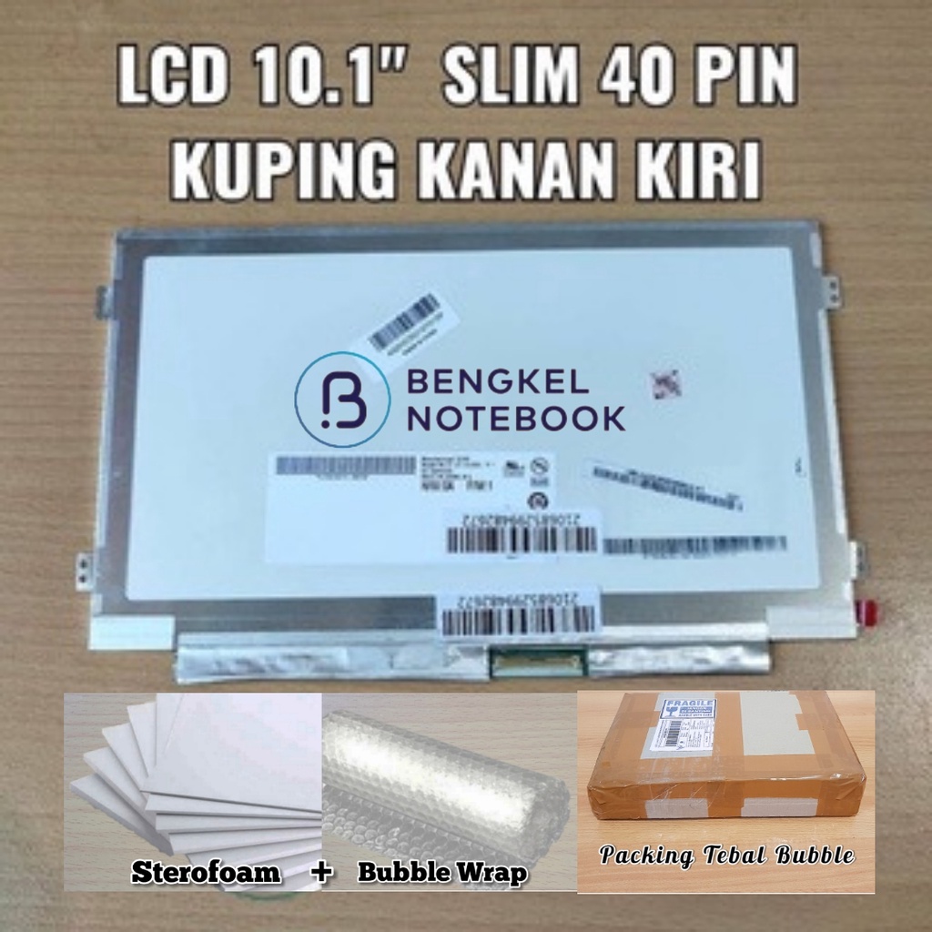 LCD 10.1&quot; LED 10.1&quot; LED Slim 40 pin Kanan Kuping Kanan Kiri