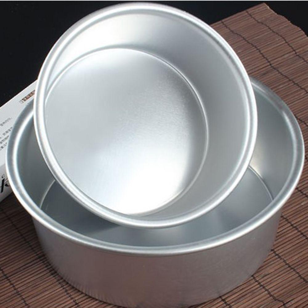 Populer 4/6 /8 /10inch Loyang Kue Tray Bakeware Dish Baking Tools Aluminium Alloy Die