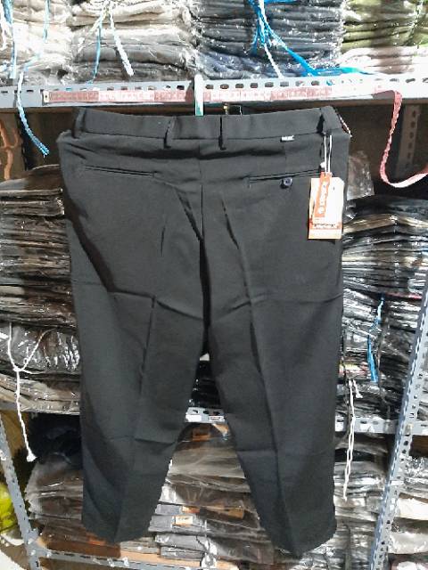 DICKER - Celana Bahan Formal Panjang Kerja Pria Jumbo Kain Twist Size 33-50