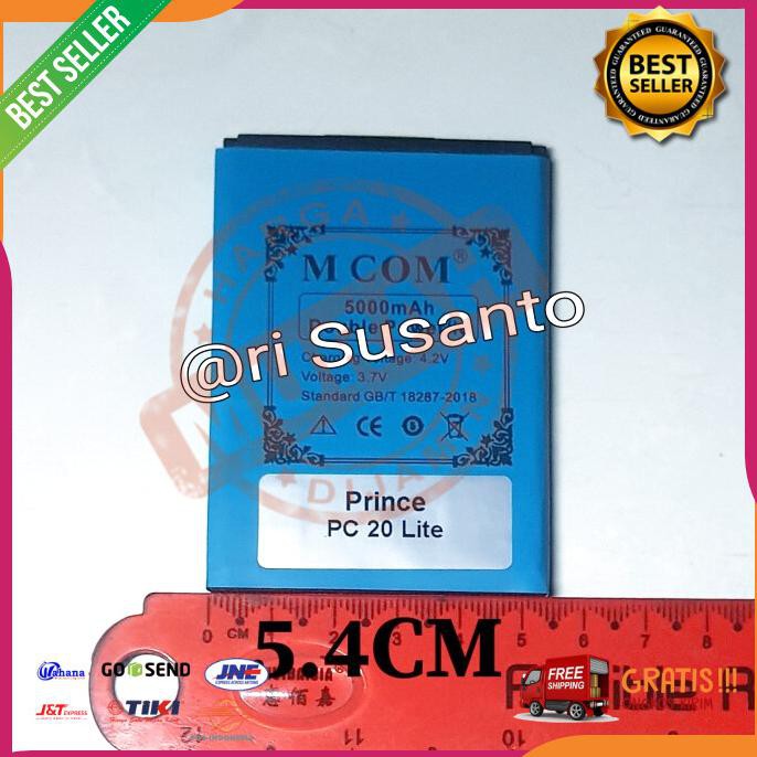 Acc Hp Baterai Mcom Prince Pc20 Lite Double Power 5000Mah