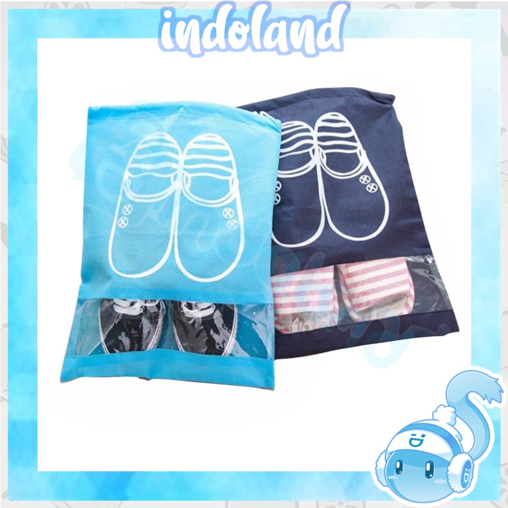 ☀ INDOLAND ☀ R030  POUCH TAS SEPATU SANDAL TRAVEL ORGANIZER SHOES BAG BATAM