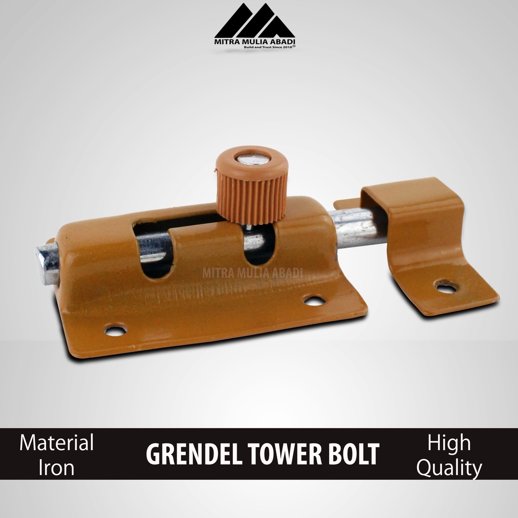 Grendel Tower Bolt VOC Slot Pintu Jendela 2 Inch / 5 cm l Skrup Baut (1) pcs