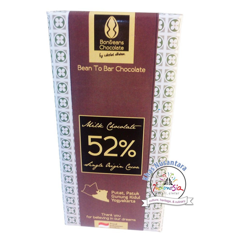 

COKLAT PREMIUM DARK 52⎕5 gr Cokelat Milk from nDalem Chocolate
