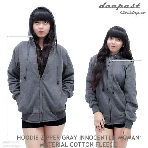 Jaket Sweater Wanita Polos Jaket Hoodie Premium