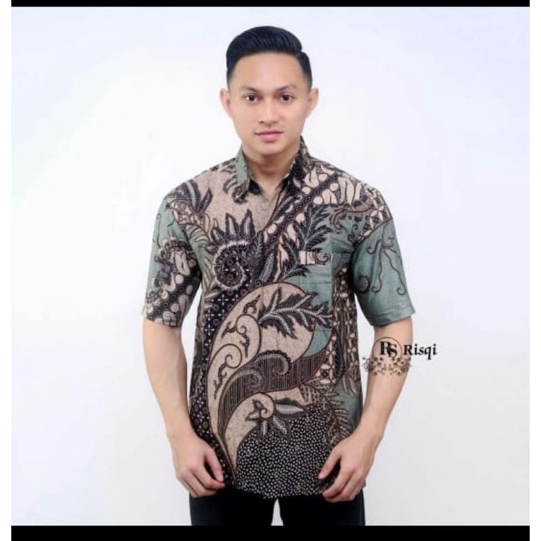 BAJU BATIK PRIA DEWASA UKURAN M L XL