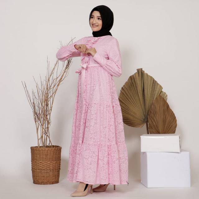 GAMIS ALINEA BABY PINK GAMIS ANAK GAMIS DEWASA GAMIS COUPLE
