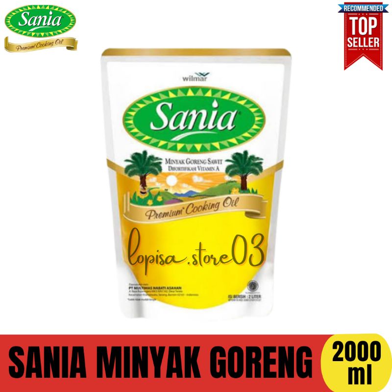 Minyak Goreng Sania Premium 2 Liter & 1 Liter (max 1 dus)