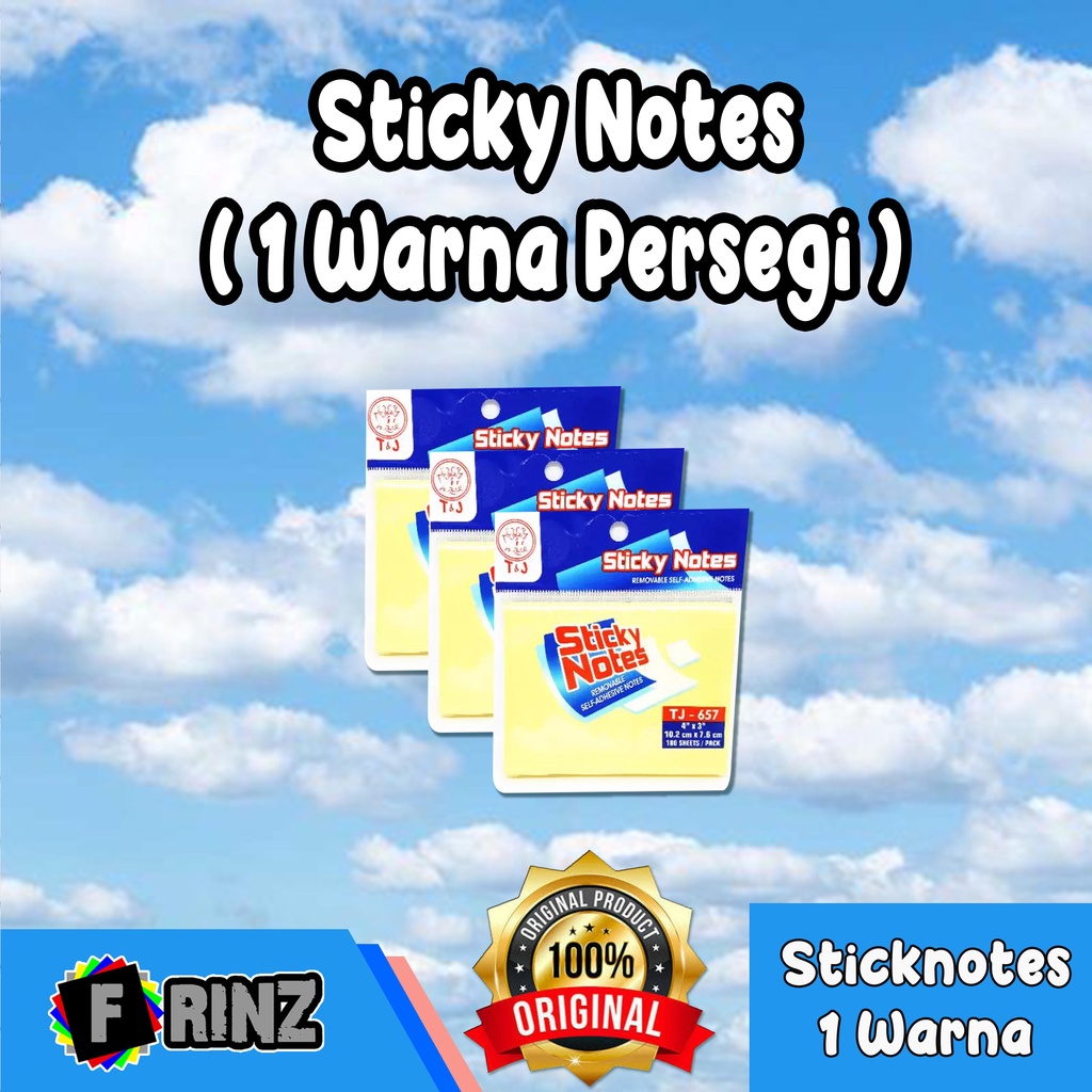 

ATK ~ Sticky Notes Persegi 1 Warna