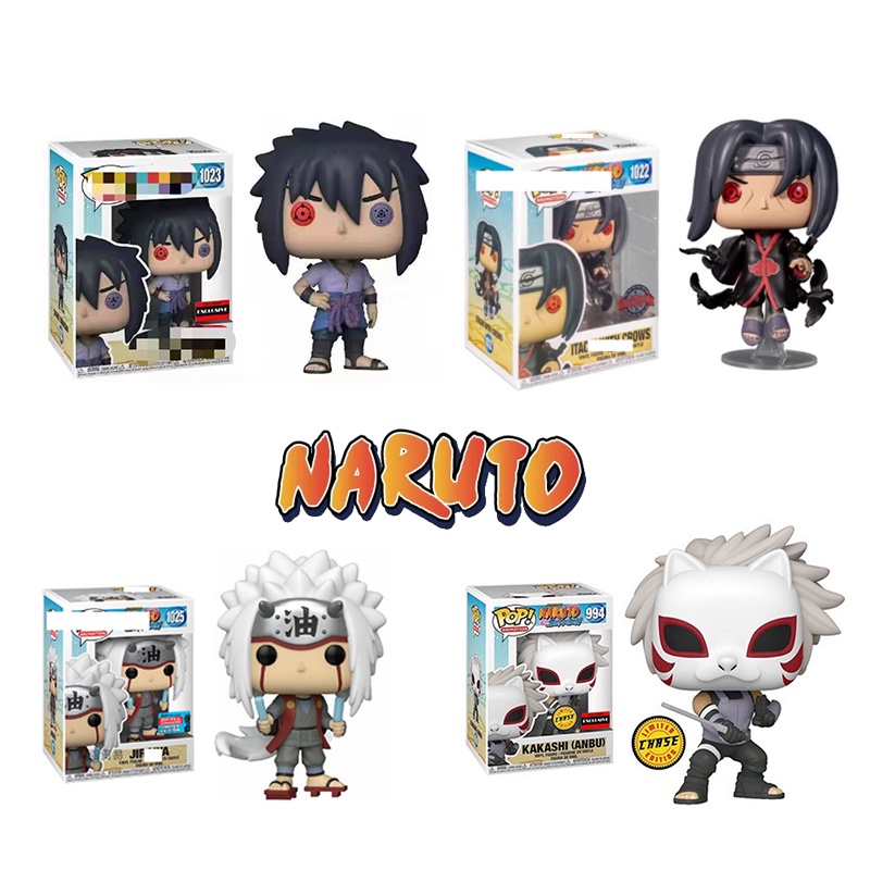 Sasuke Figure POP Naruto Funko Anime Mainan Mainan Kakashi Hadiah Itachi Jiraiya Model