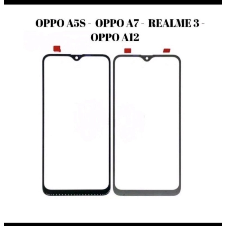 kaca lcd Oppo A5s A12 A7 realme 3 kaca depan kaca touchscreen kaca tc glass lcd
