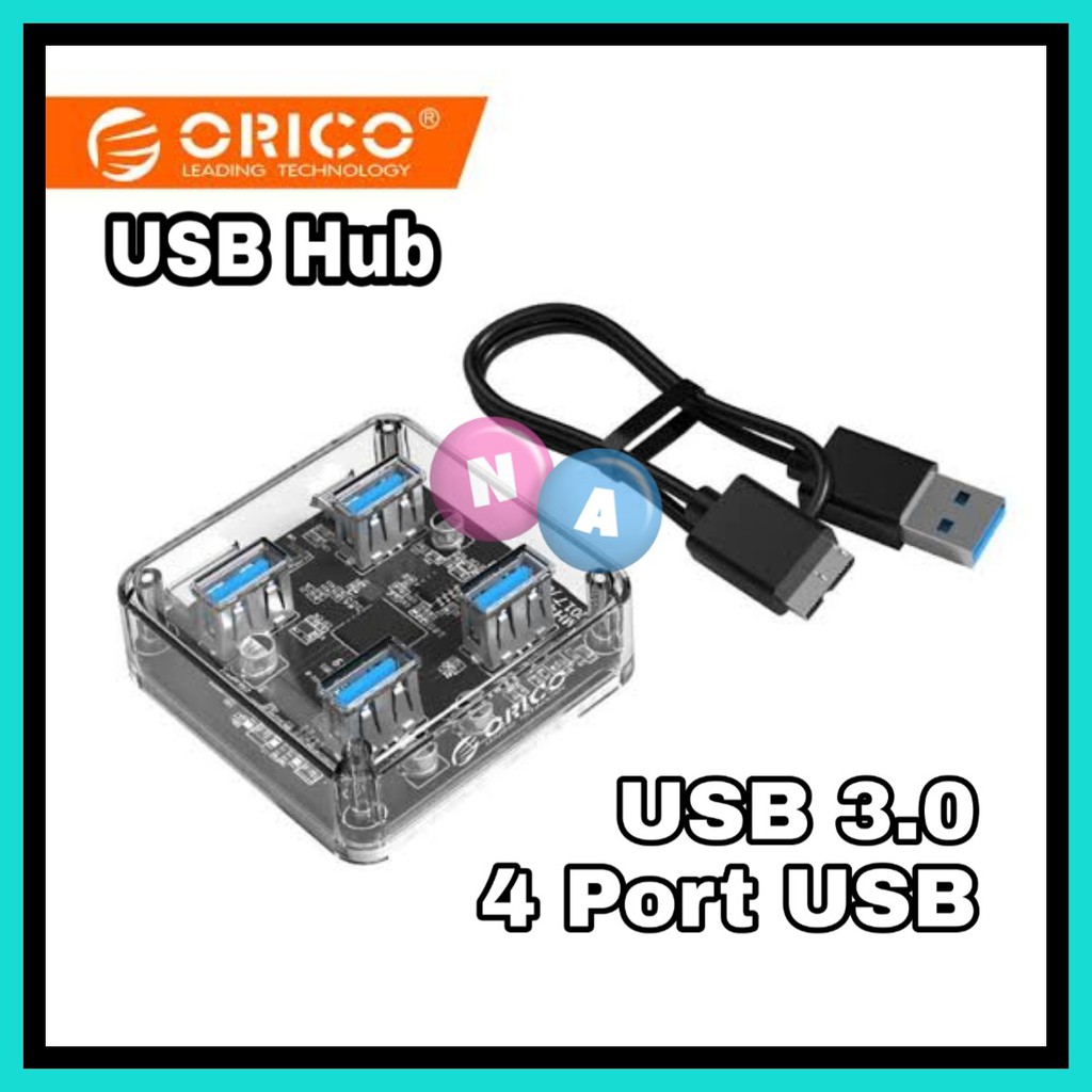 Usb Hub 4 Port Orico Usb 3.0 TRANSPARANT MH4U