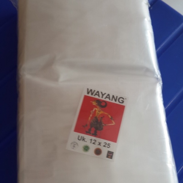 Plastik Pp Wayang 12 x 25 - Plastik Bening - Laundry - Lembaran