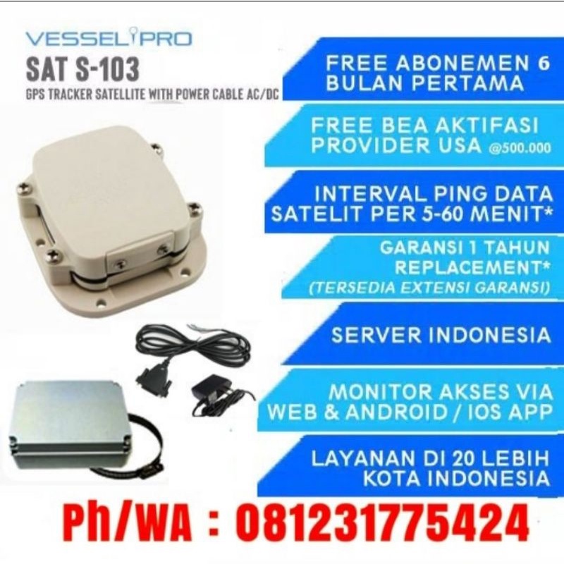 GPS tracker kapal GPS tracking kapal laut GPS vessel tracker VESSELPRO tracking kapal laut Indonesia