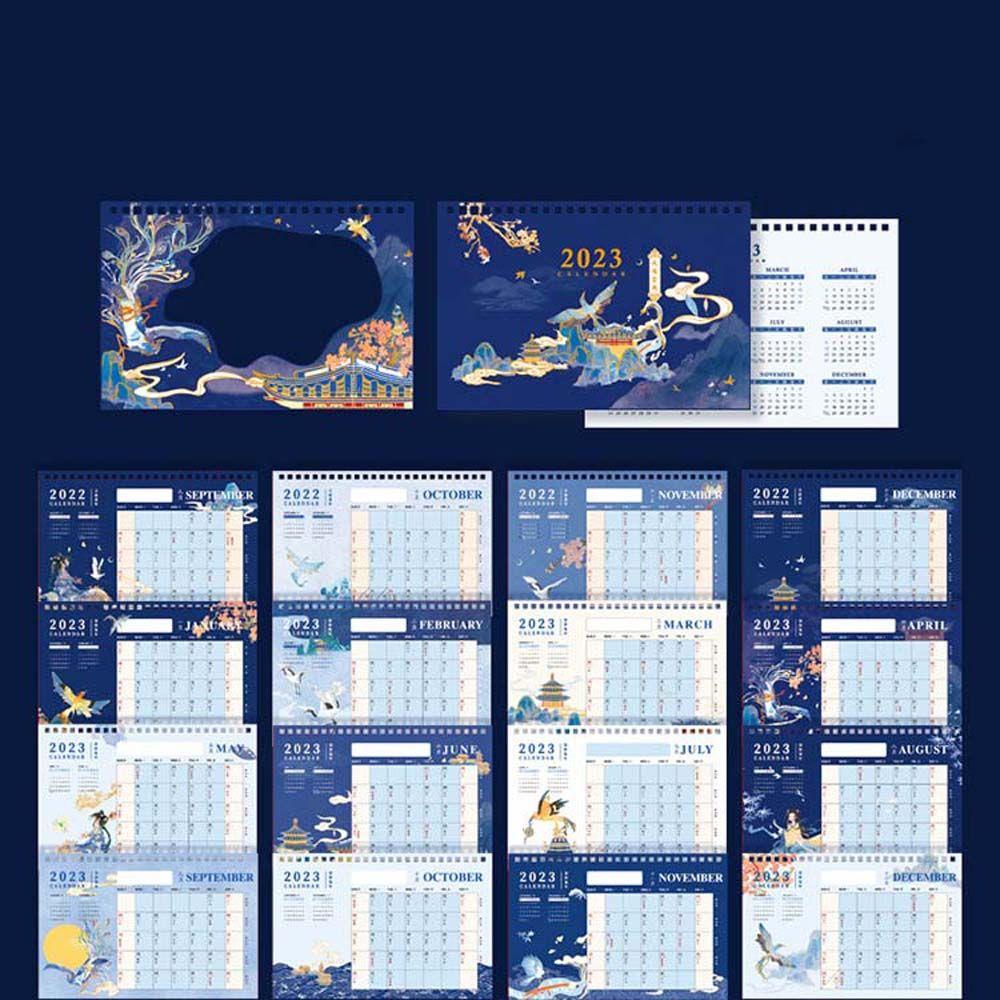 Agustina 2023kalender Imlek Karakter Colorful Weekly Planner Rumah Sekolah Gaya Antik Jadwal Organizer Alat Tulis Desktop