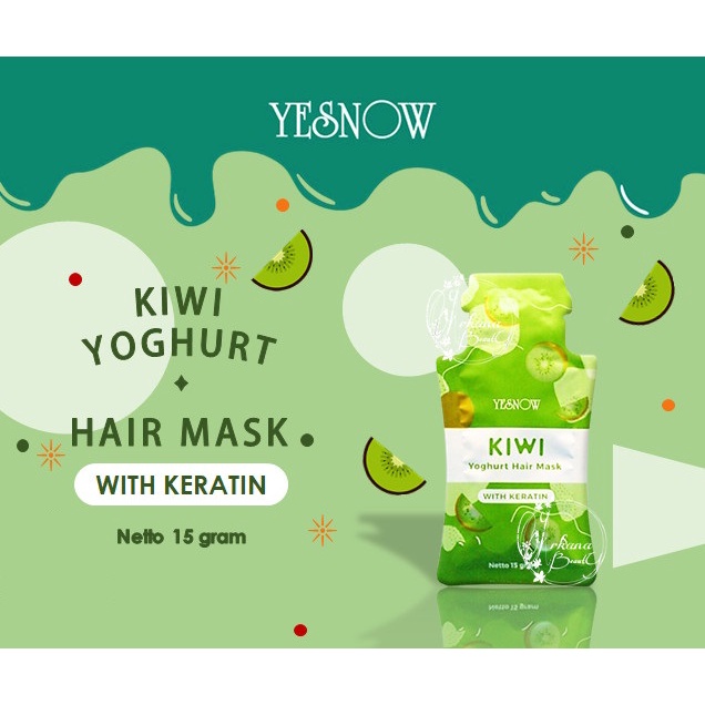 ★ BB ★ YESNOW Hair Mask Sachet 15gr | Masker Rambut | Perawatan Rambut - Yesnow Yoghurt Hair Mask