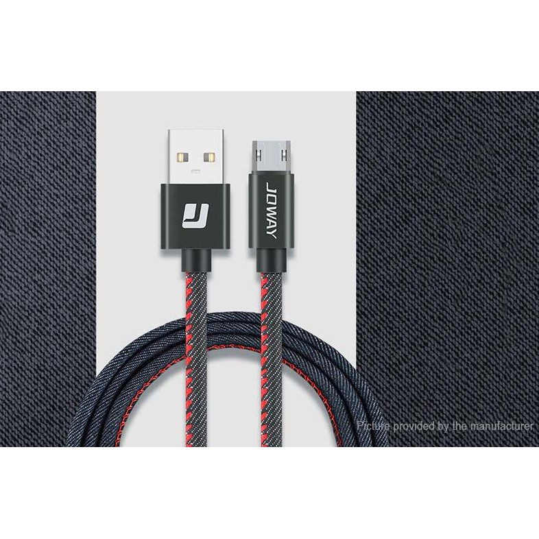 Data Cable Micro JOWAY Denim Leather Winding LM19 Micro USB 1M Original 100%