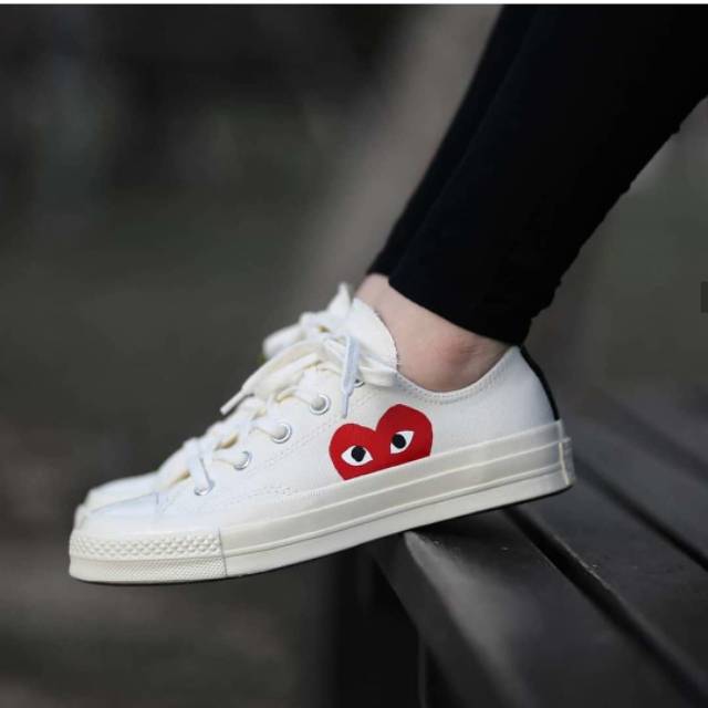 Sepatu Converse CDG White/Putih Premium Quality | Shopee