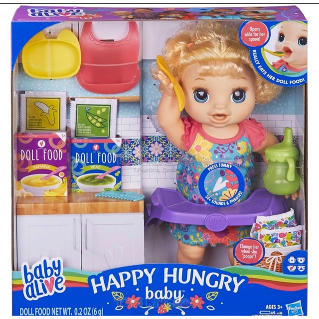 Baby alive happy hungry blondy hair