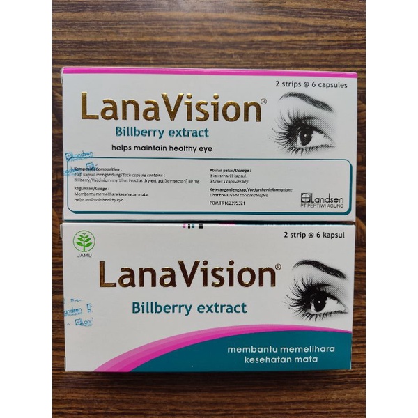 Lanavision vitamin mata 1box 12 kapsul